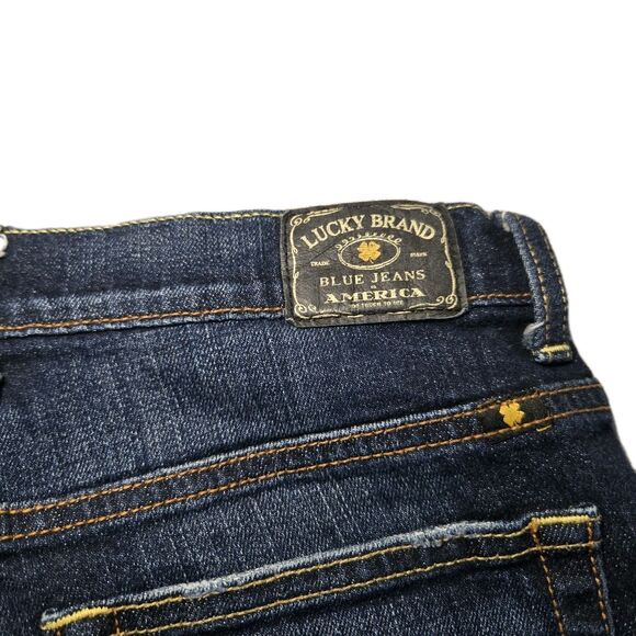 Lucky Brand Jeans Womens 14/32 Dark Wash Easy Rider Baggy Y2k Bootcut Mid Rise - Picture 10 of 15